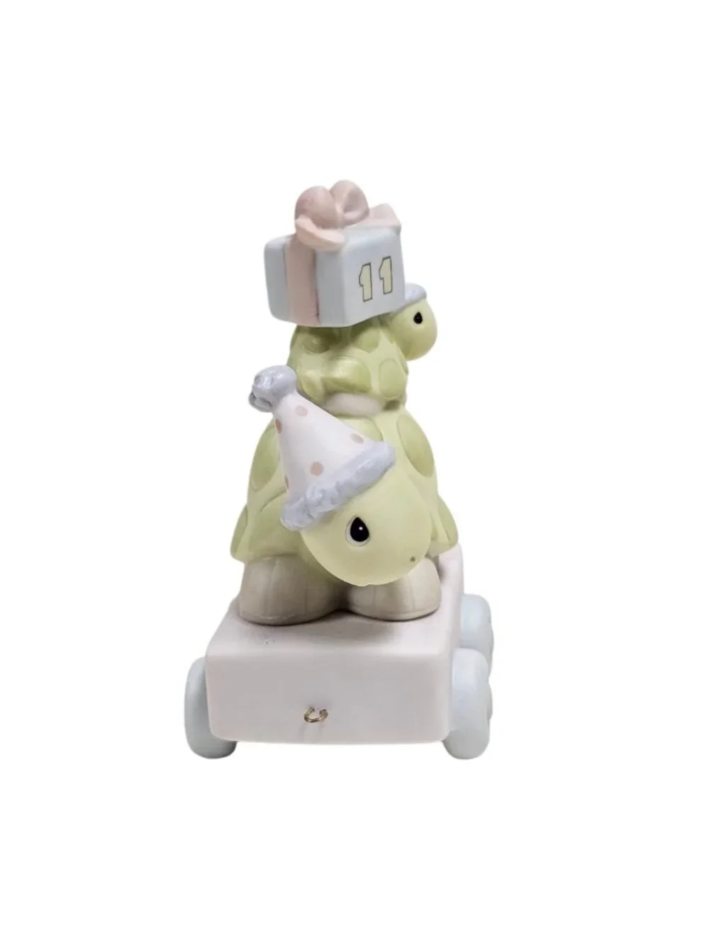 80s - 90s Precious Moments TURTLES - 11th birthday series train figurine